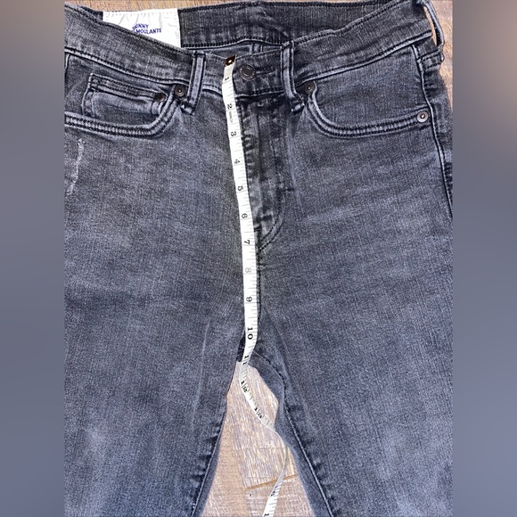 H&M Coupe Moulante Skinny Jeans High Rise Distressed Black Wash 30x32 - Picture 5 of 7